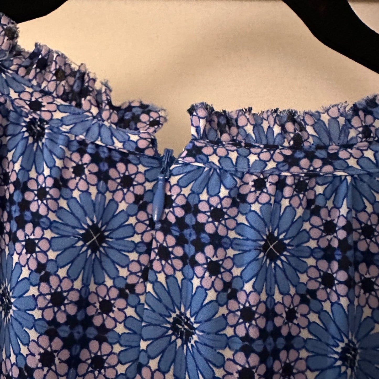 Banana Republic tile micro floral sleeveless dress size 14
