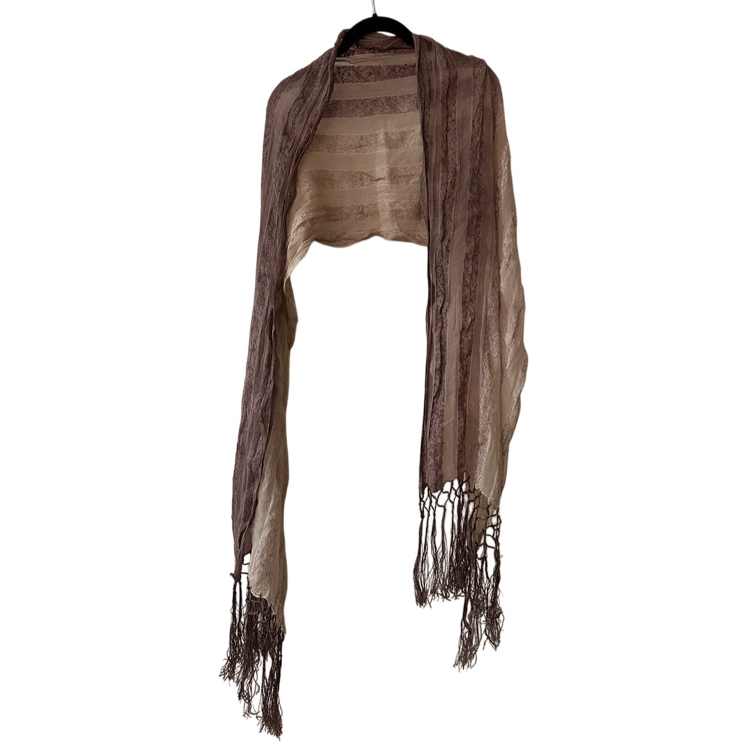 🍷Purple ombré sheer scarf with tassles