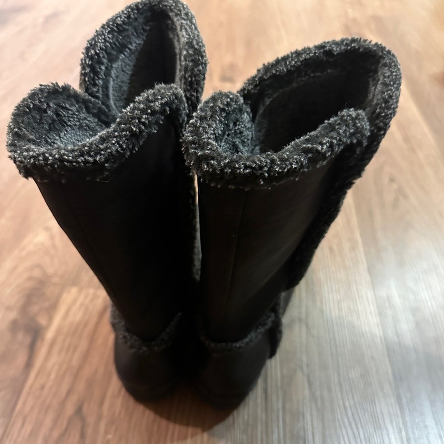 🍷360 easysport black mid calf booties size 8.5