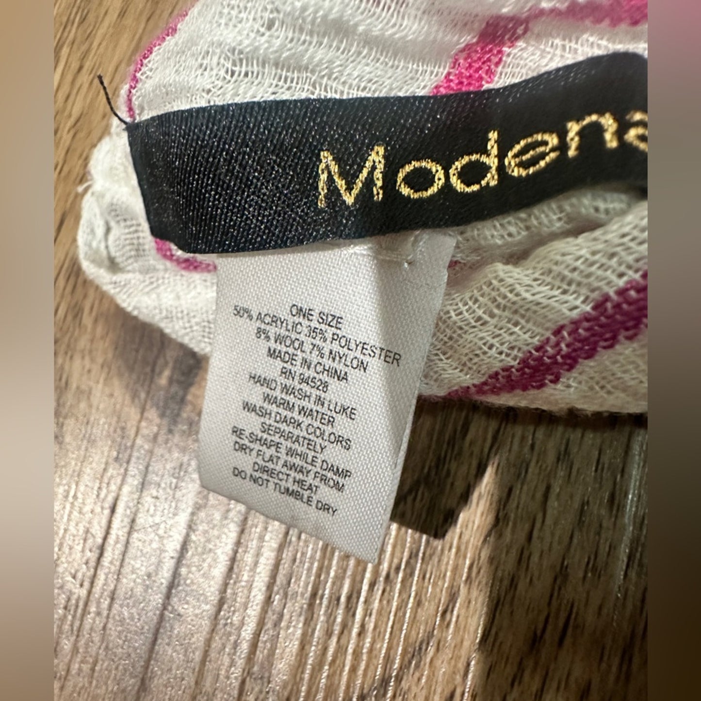 🍷Modena wool blend lightweight multicolored stripe circle infinity scarf