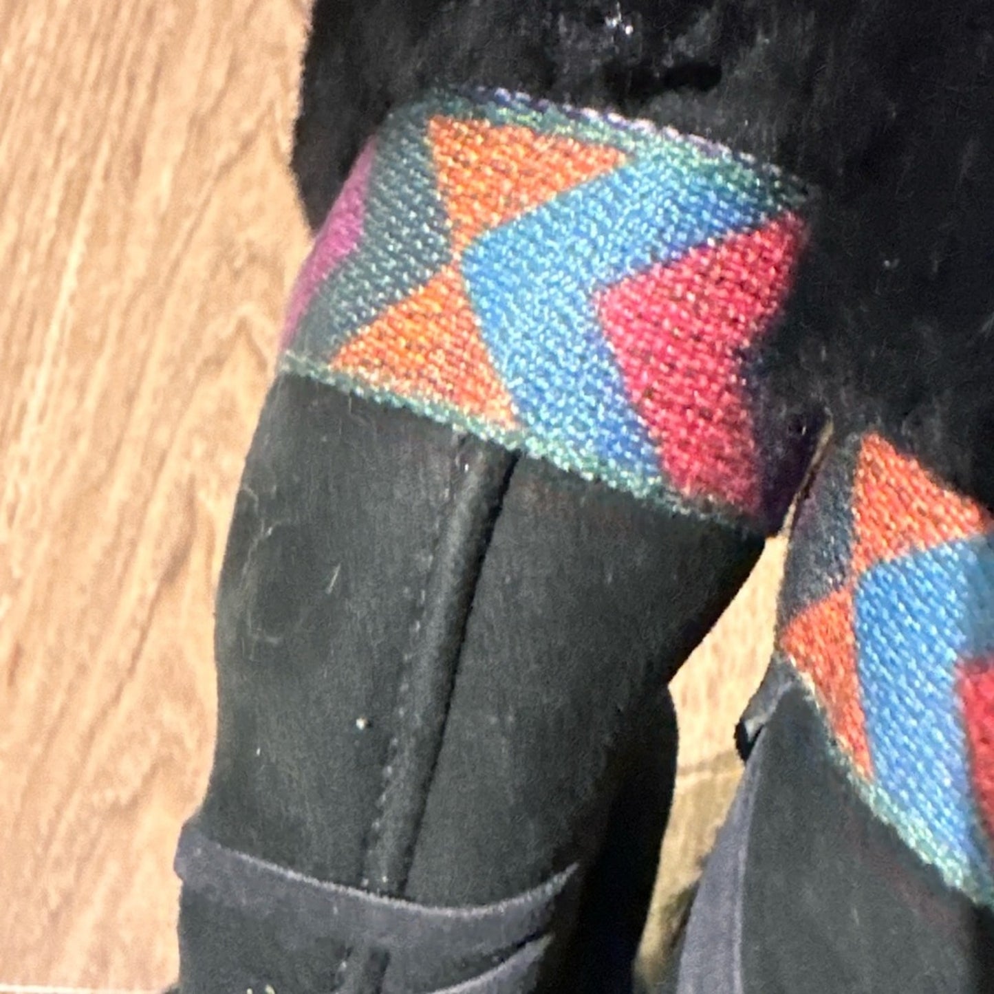 🍷Tecnica black vintage shearling / suede / leather boots size 38/8