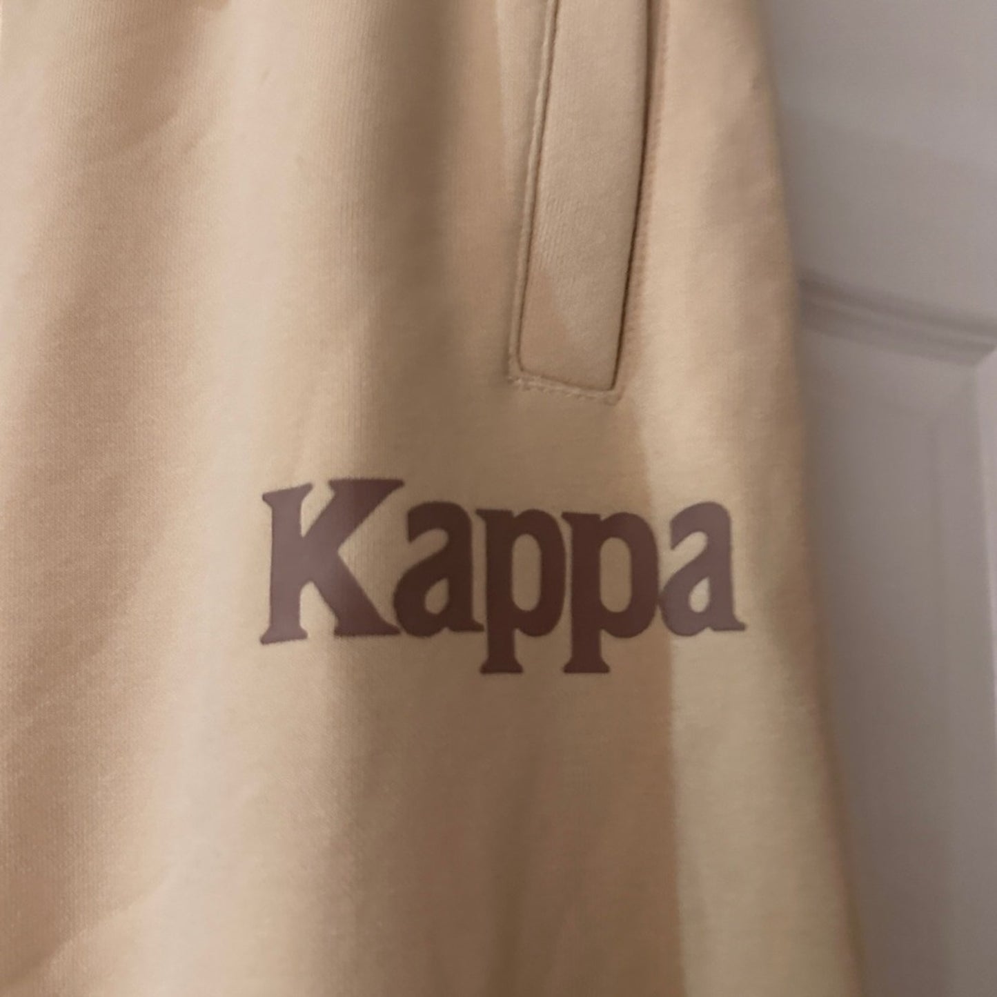 Kappa beige jogger pants size small
