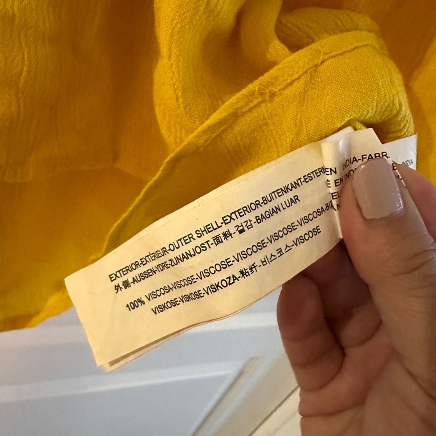 Zara yellow mini tank dress size medium