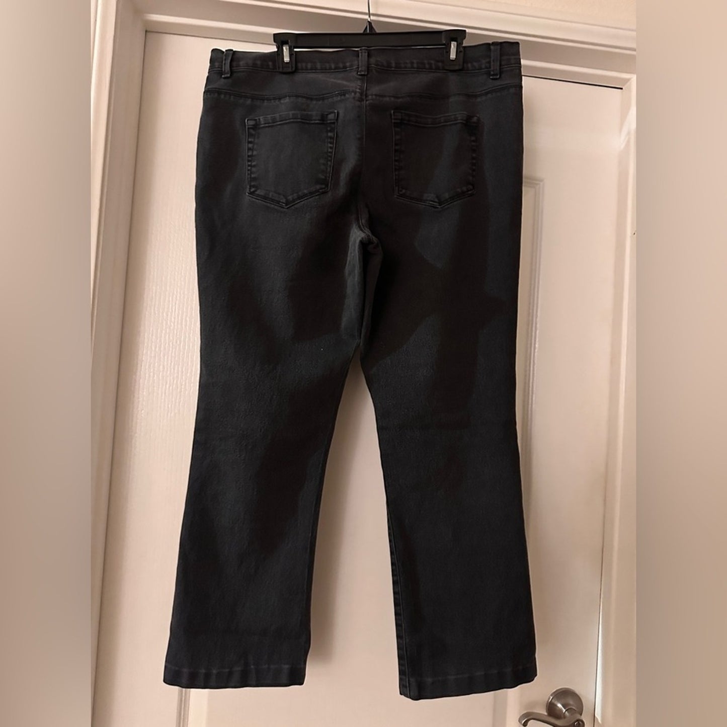 Style & Co. black tummy control mixer boot cut jeans size 16