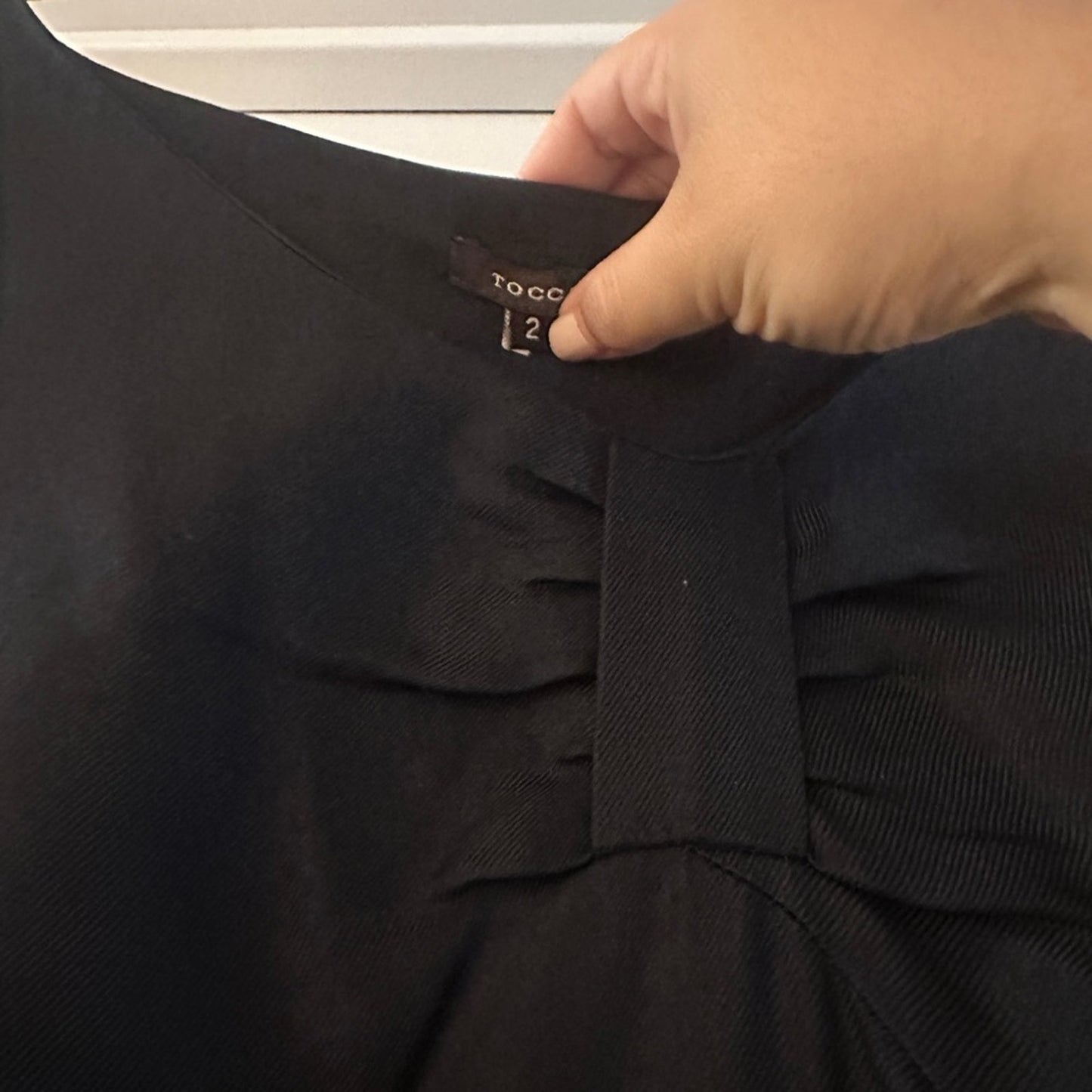 Tocca 100% silk black midi dress size 2