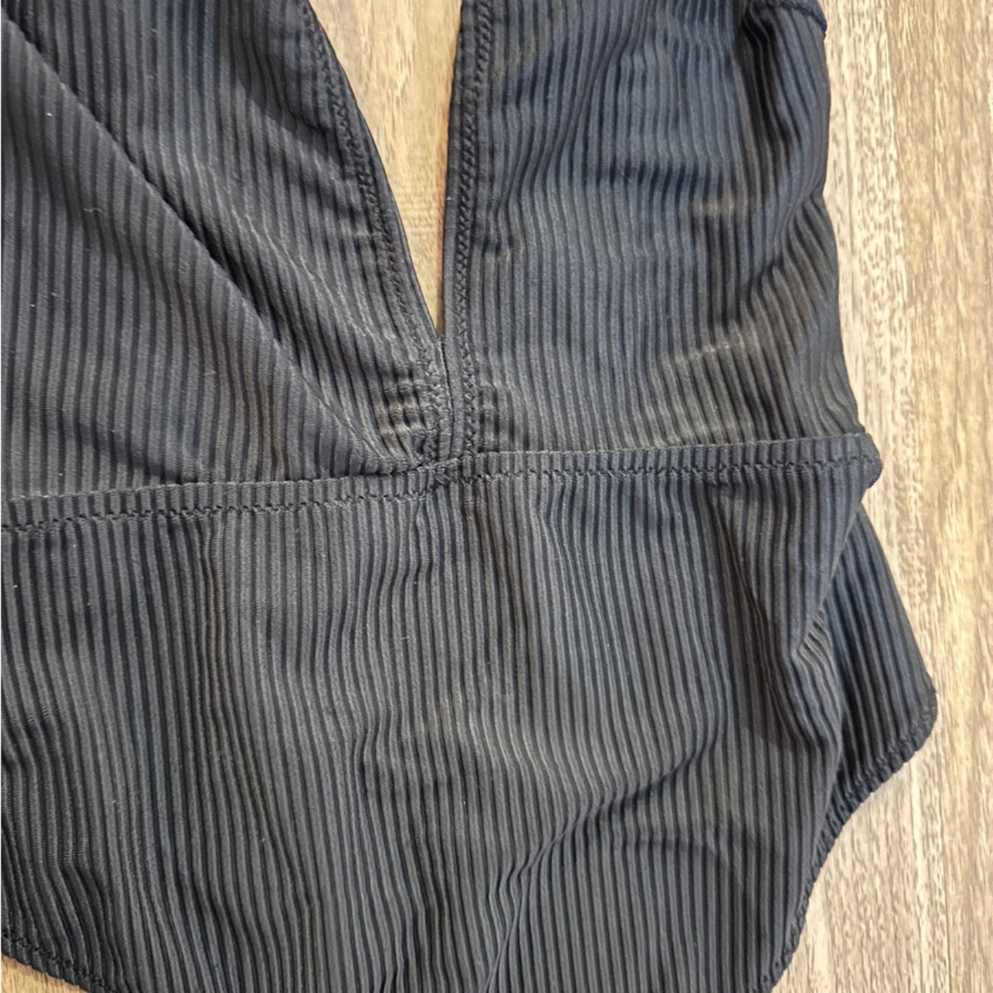 ASOS black deep v body suit size 4