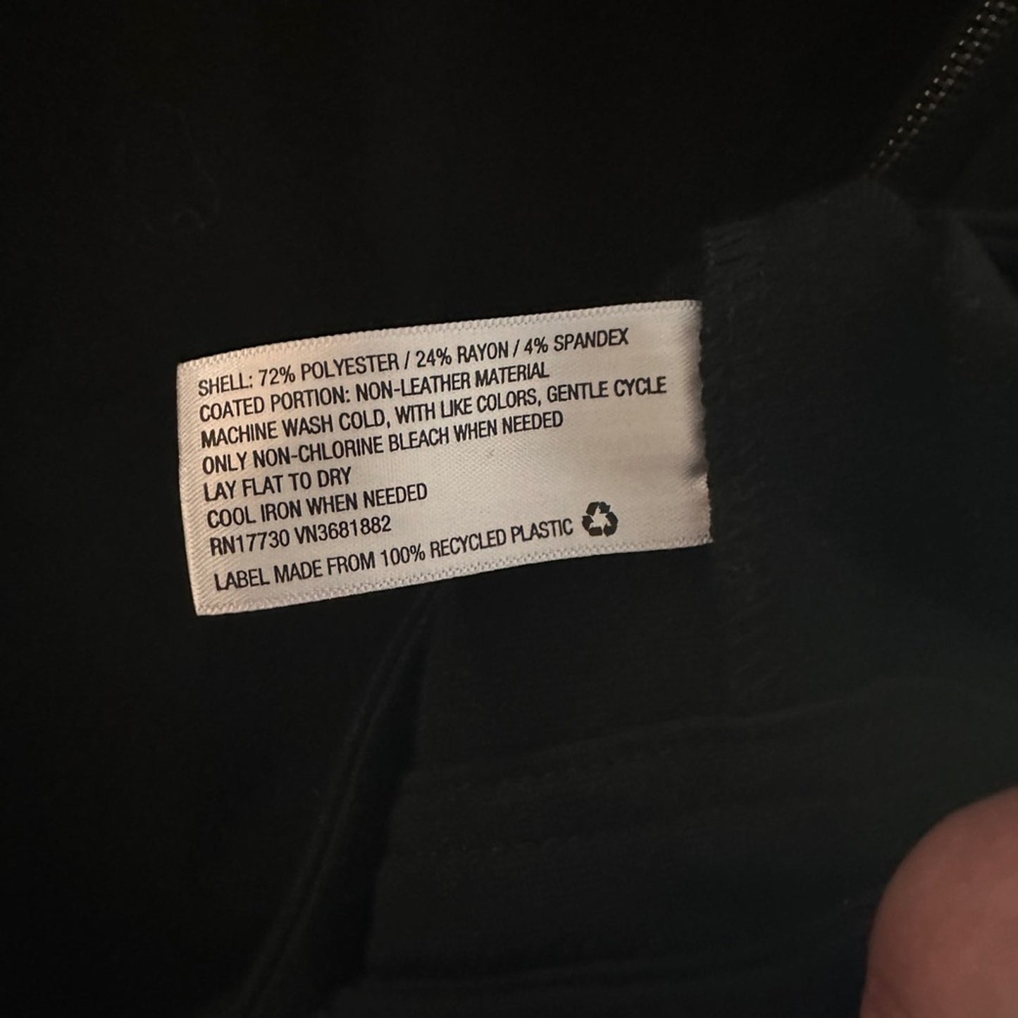 Pure energy black size zip jersey vest size 3X