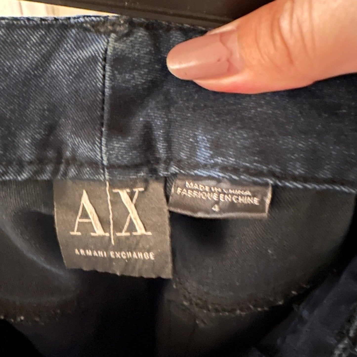Armani exchange dark wash skinny jeans size 4