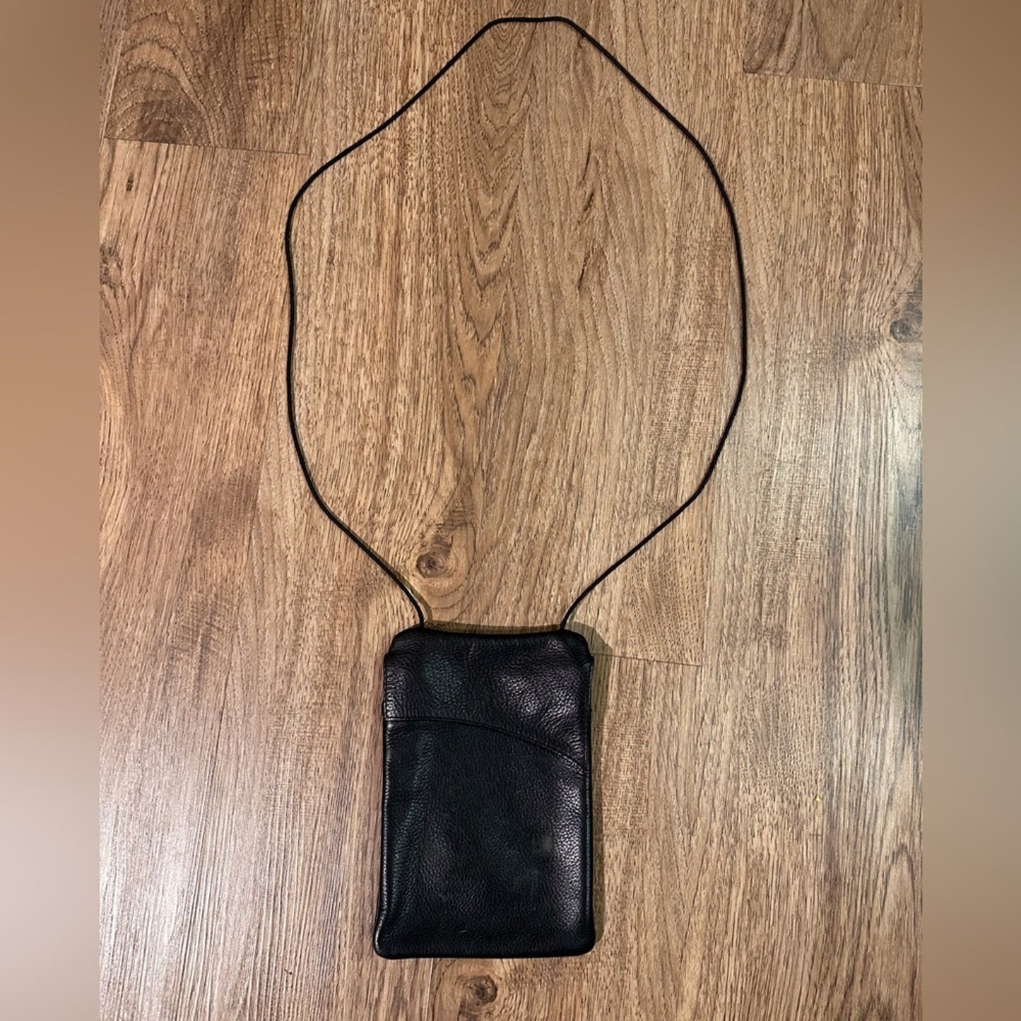 Black Leather Crossbody Bag