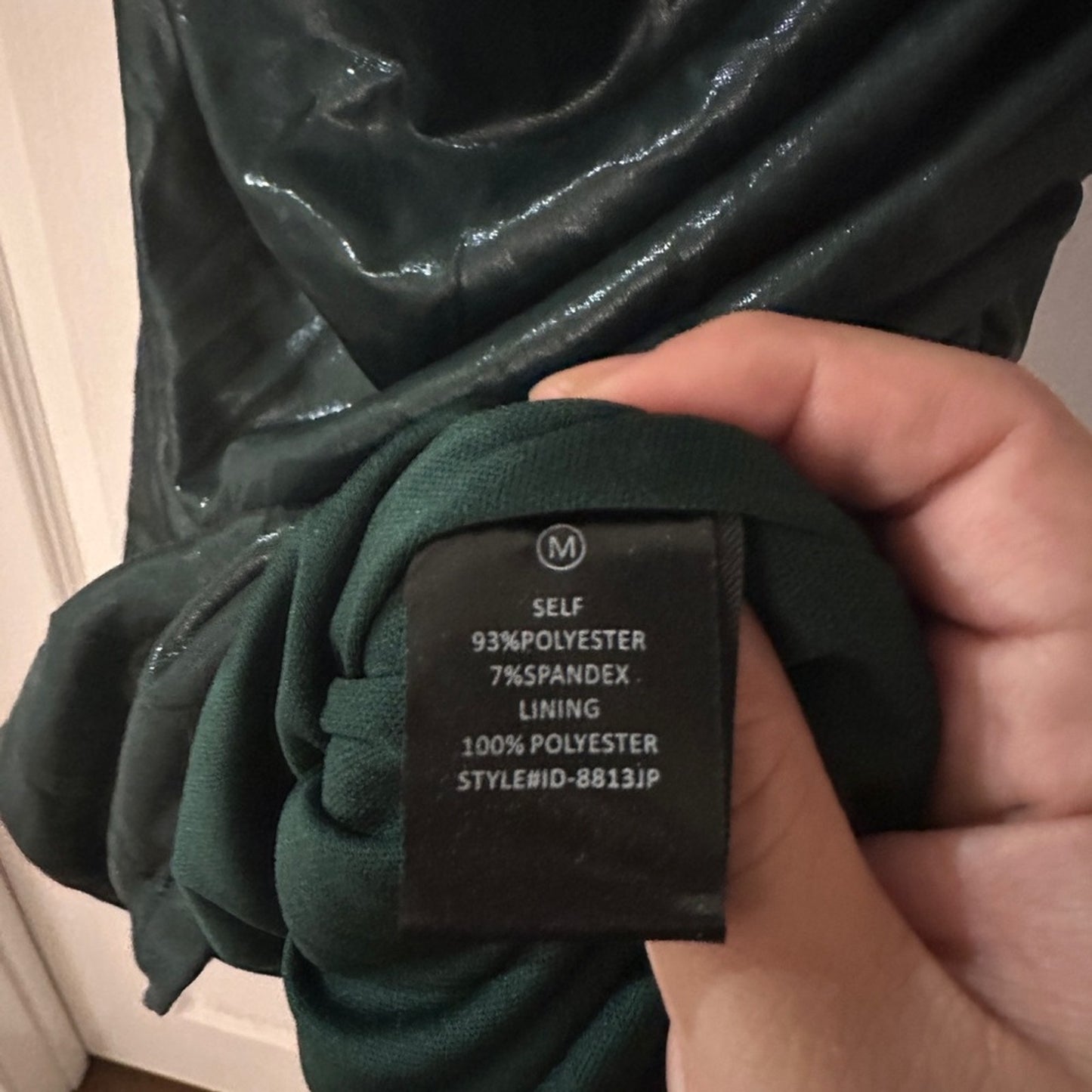 🐈⬛Fashion Nova dark green bodycon dress size medium