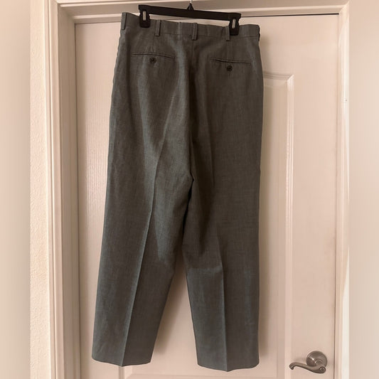 Saville Row grey vintage wool blend trouser pants size 12