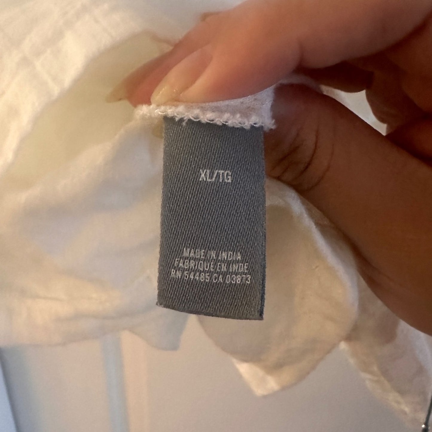 🍷Aerie white 100% cotton gauze blouse size XL