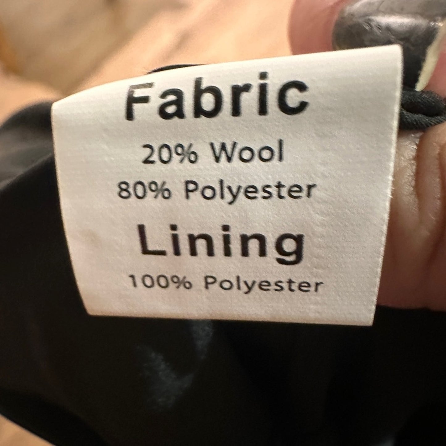 NWT neutral colors paid print wool blend mini skirt size small