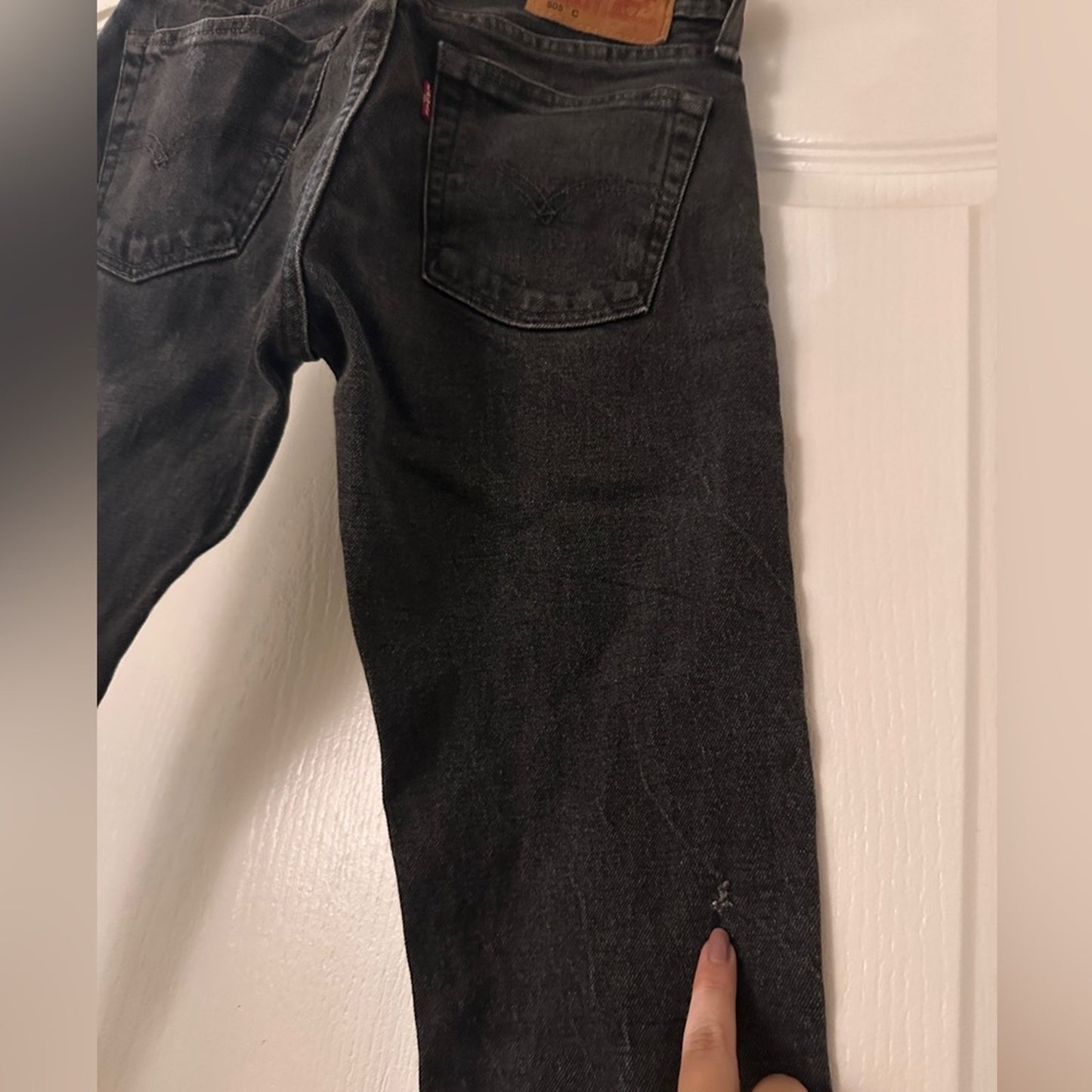 Levi’s 505 100% cotton charcoal jeans