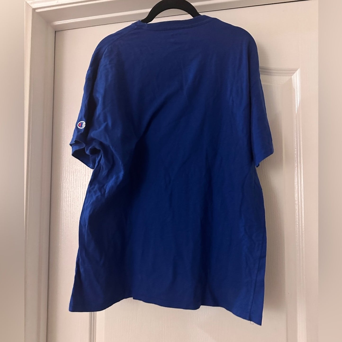 Blue champion tee size large