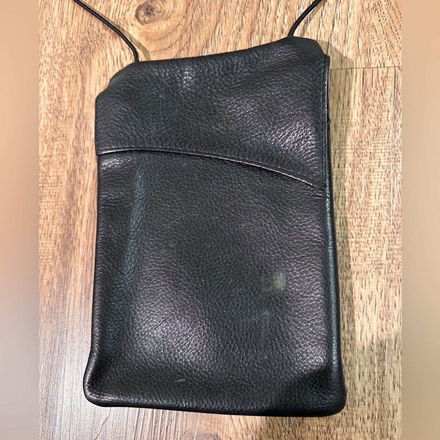 Black Leather Crossbody Bag