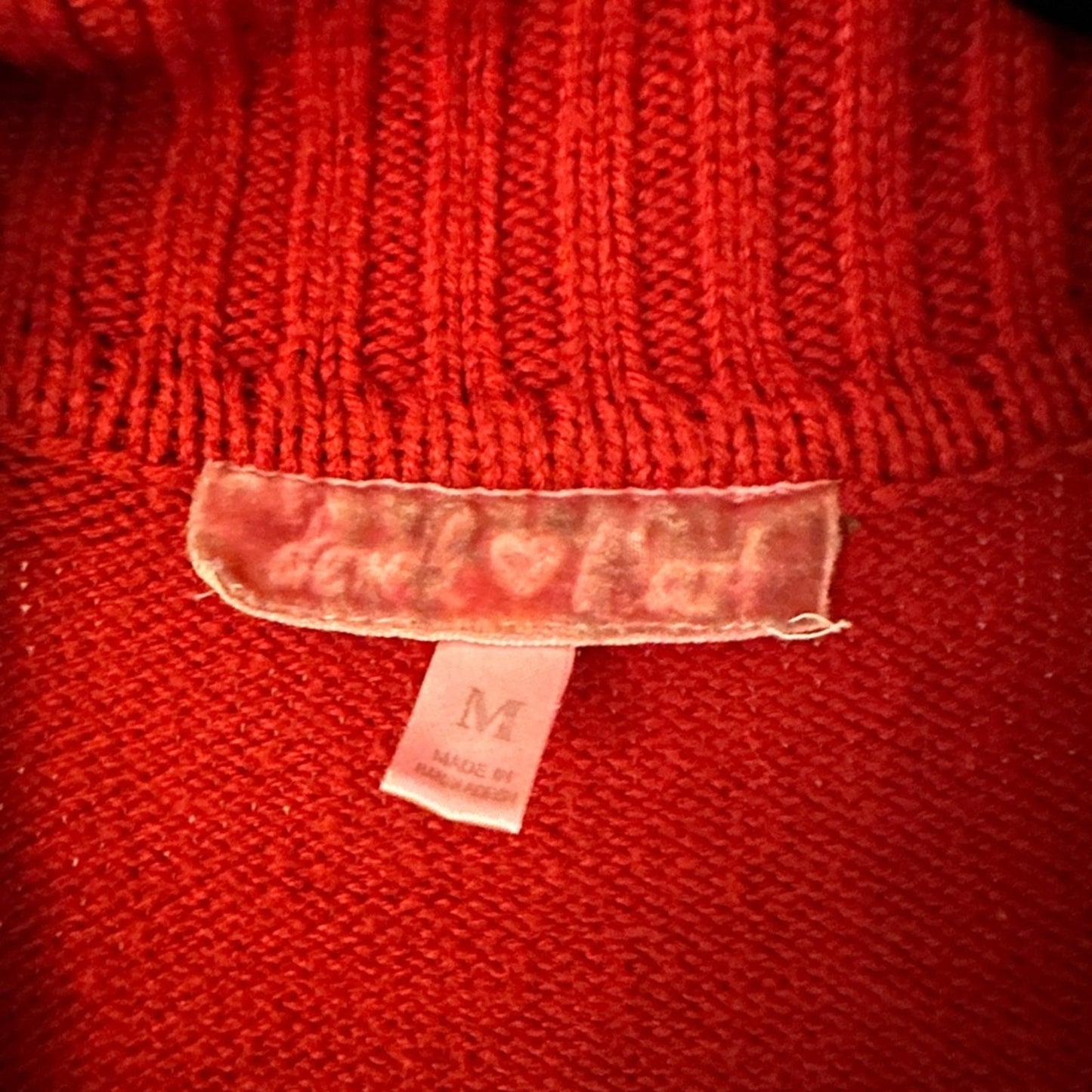Derek heart red knit sweater dress size medium