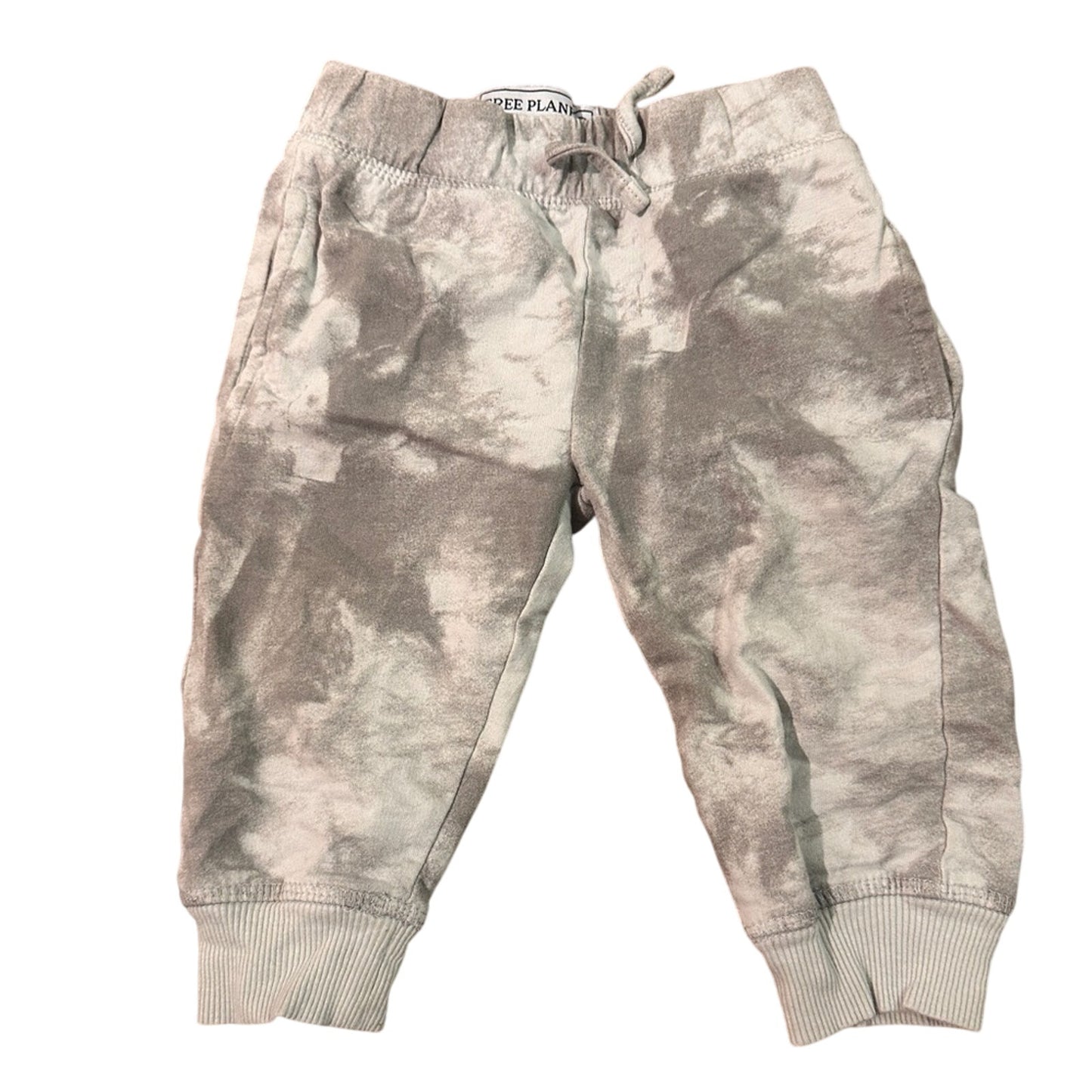 Free planet 100% cotton grey tie dye French terry sweat pants 12m