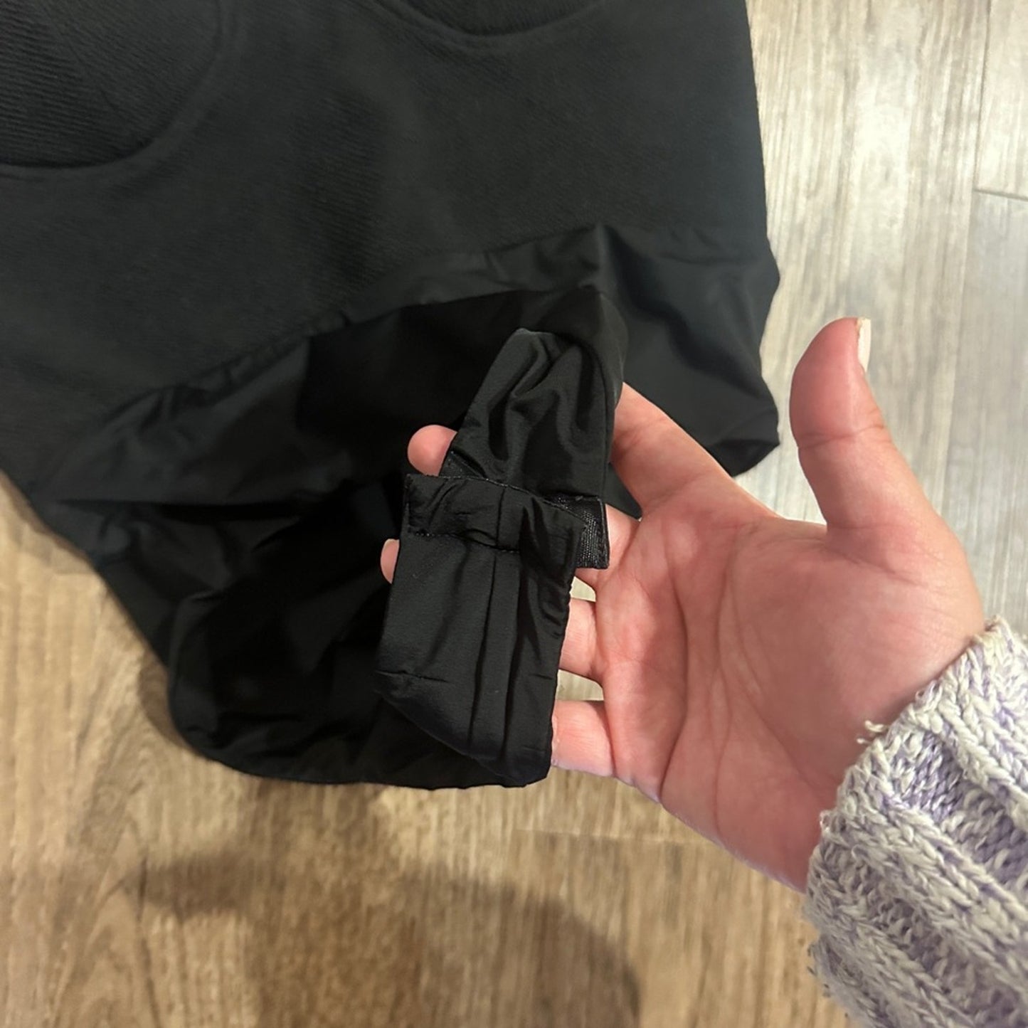 Arden B black one piece bodysuit size medium