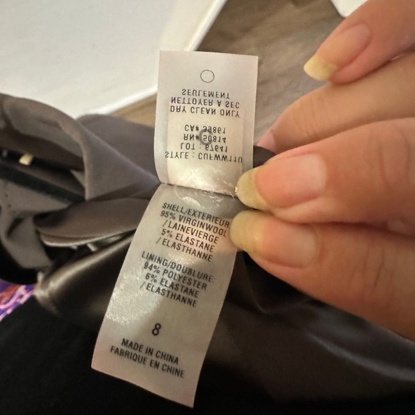 Elie Tahari grey blazer size 8