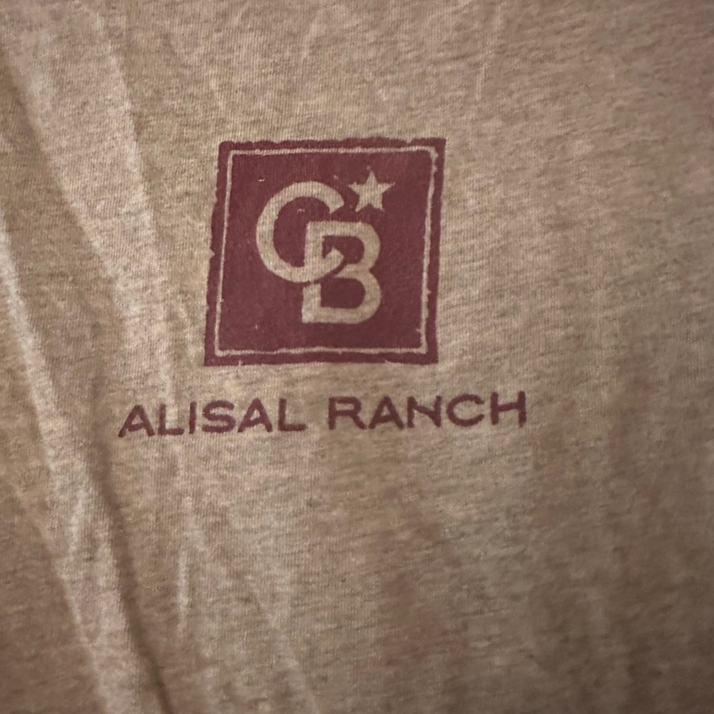 Alsal Ranch grey graphic tee size medium