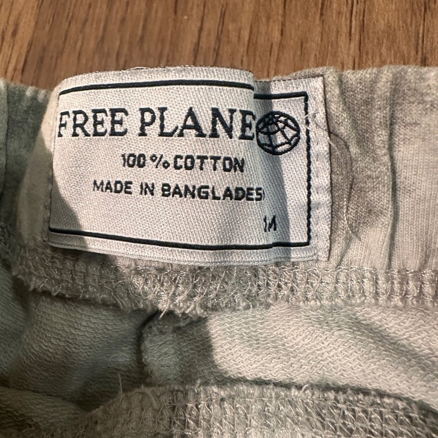 Free planet 100% cotton grey tie dye French terry sweat pants 12m