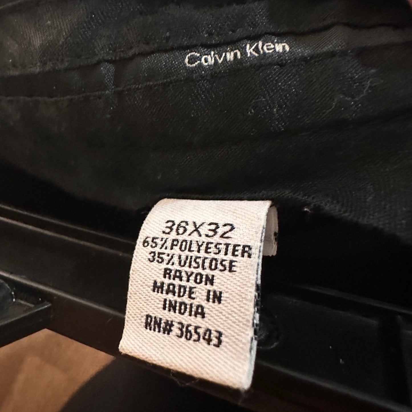 Calvin Klein black slim fit pants size 36X32