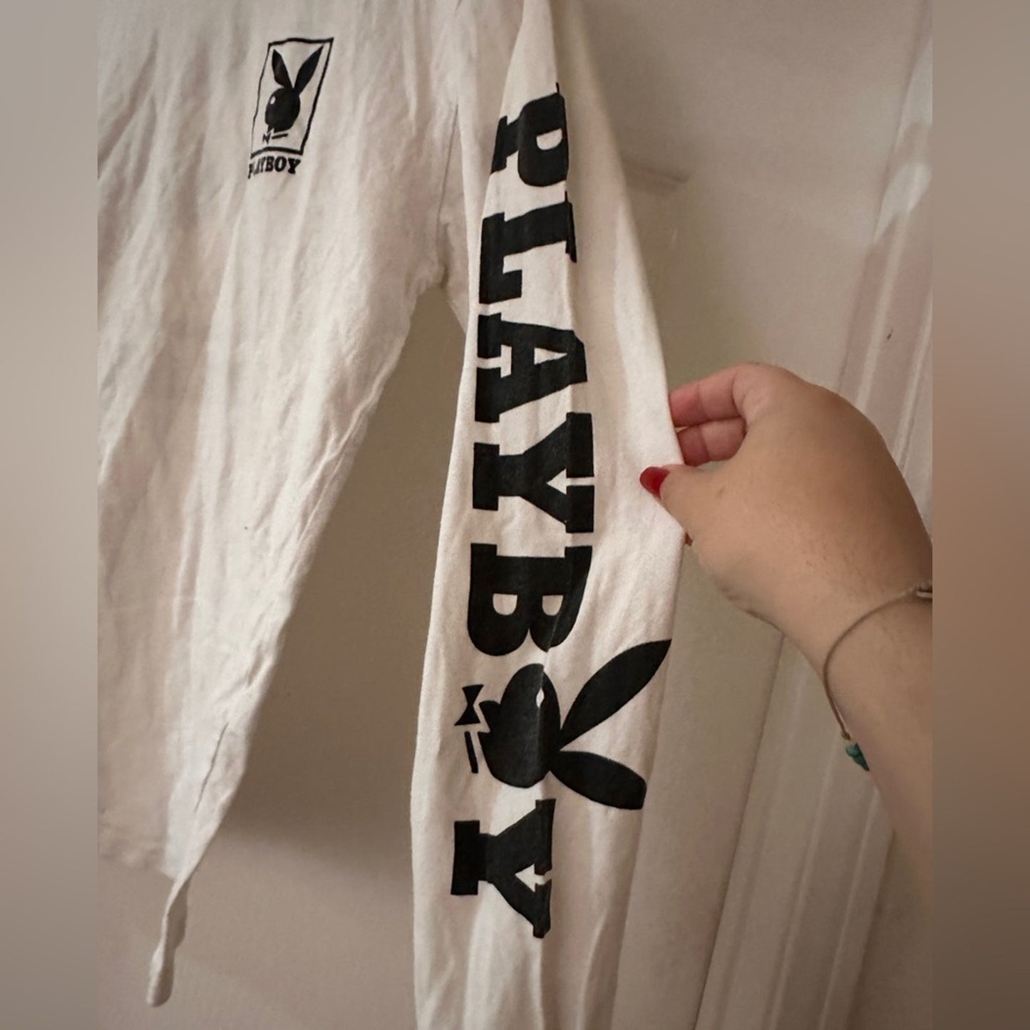 Playboy by Pacsun long sleeve graphic tee size small