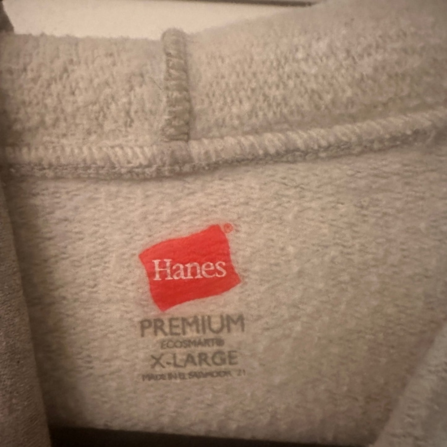 Hanes San Luis Obispo (SLO) grey cropped hoodie size XL