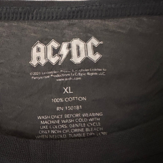 ACDC grey graphic tee size XL