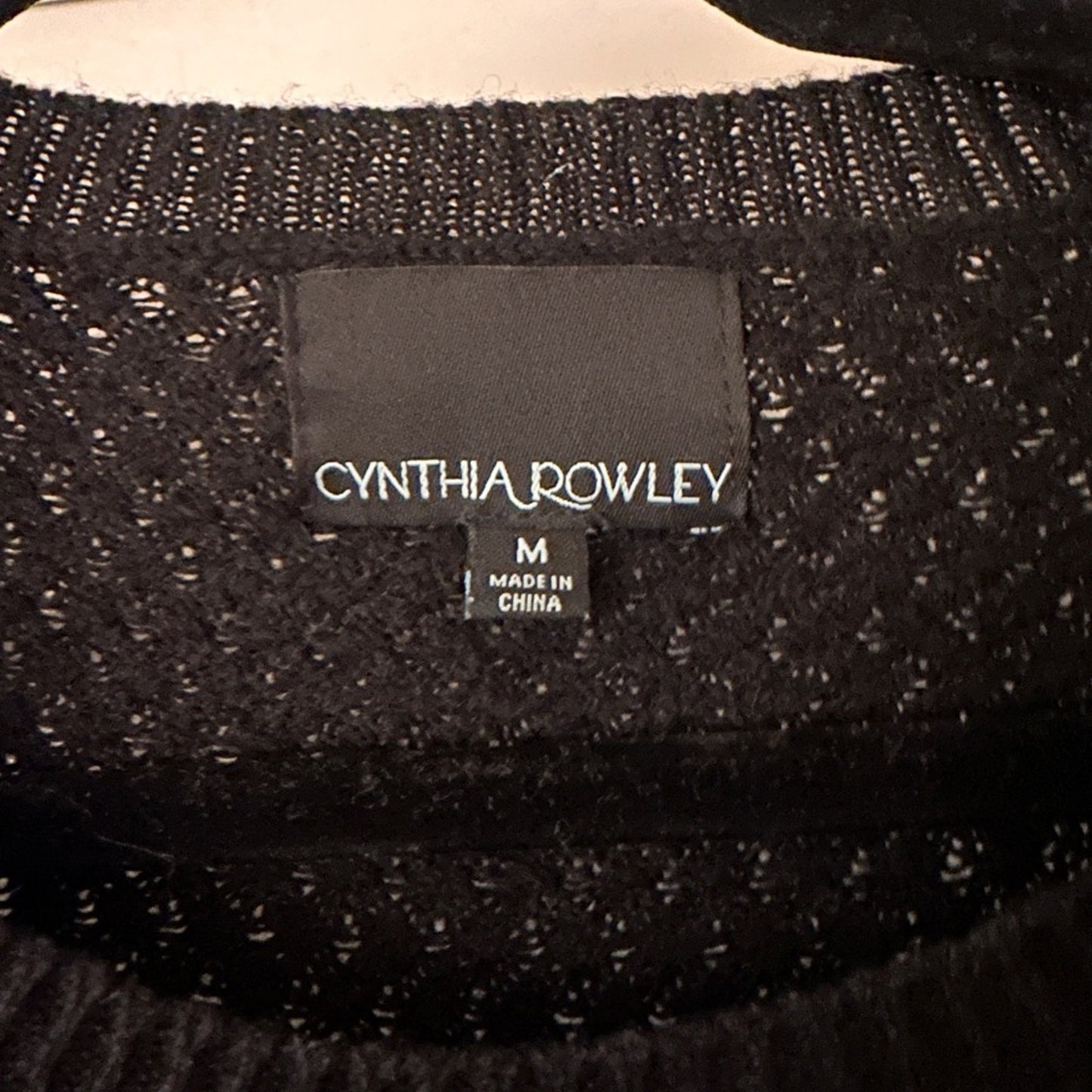 Cynthia Rowley green , grey and black color block wool blend sweater in medium