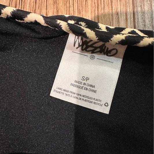 🍷Mossimo supply co black and cream print swimsuit bottoms size small