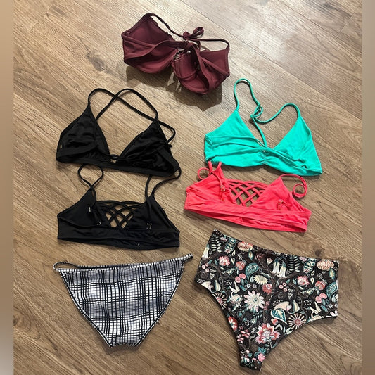 🍷7 piece bikini mystery box bundle size m/l