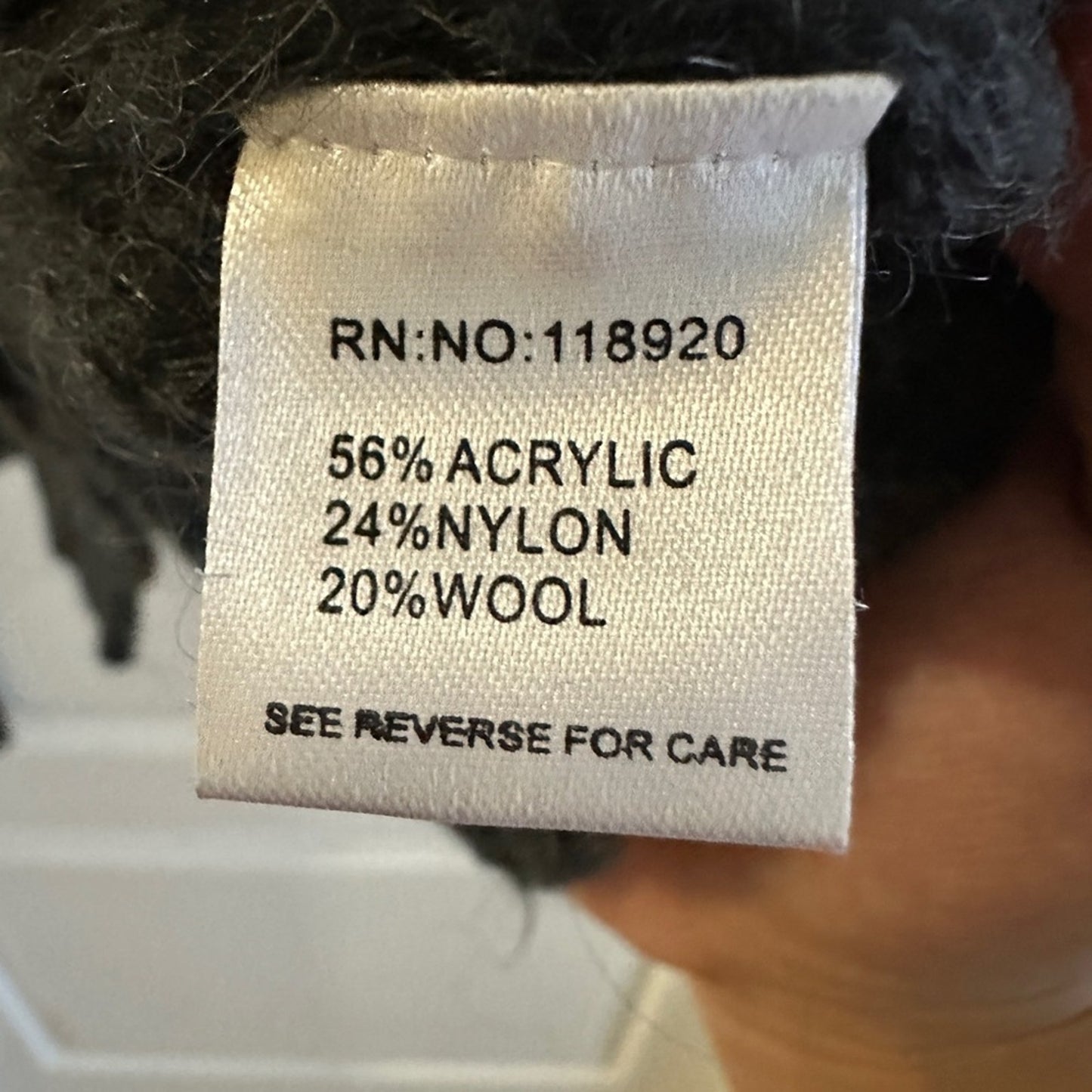 Lucy Paris wool blend long grey cardigan size M/L