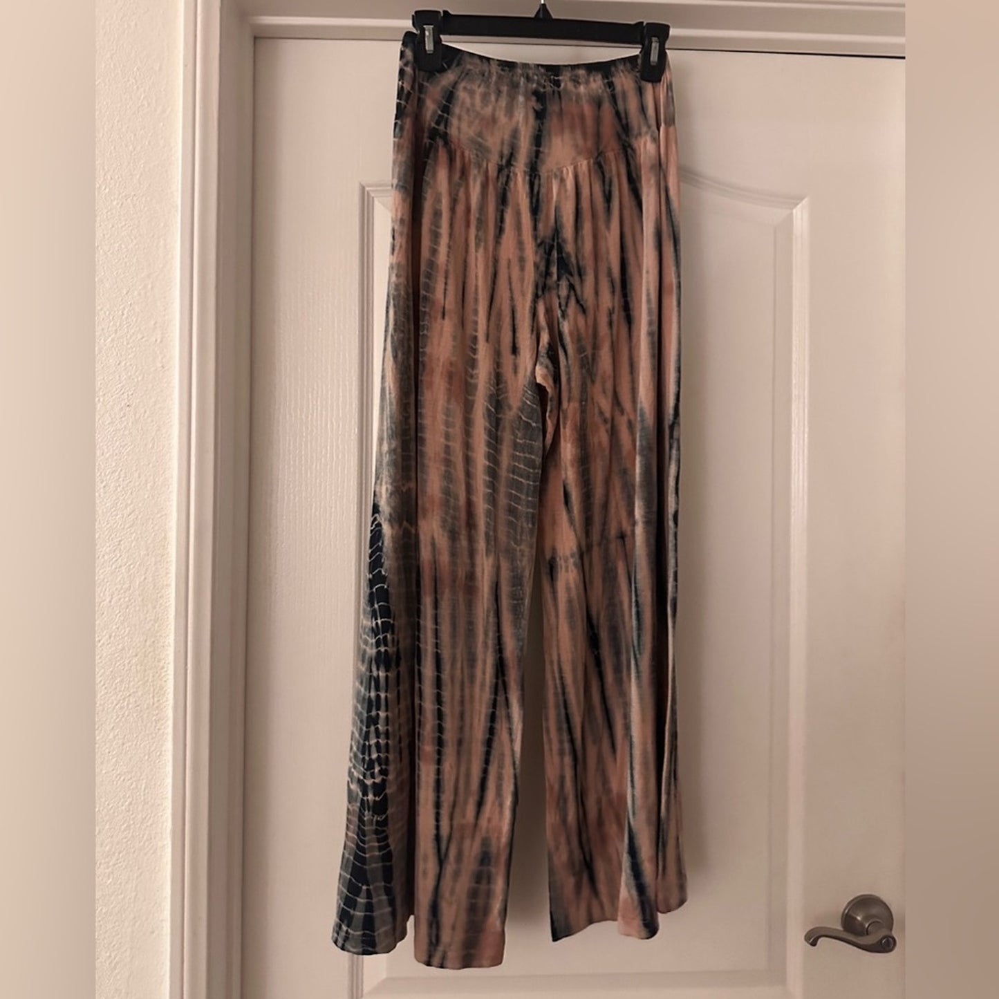 Urban X blue and brown tie dye wide length pants size medium