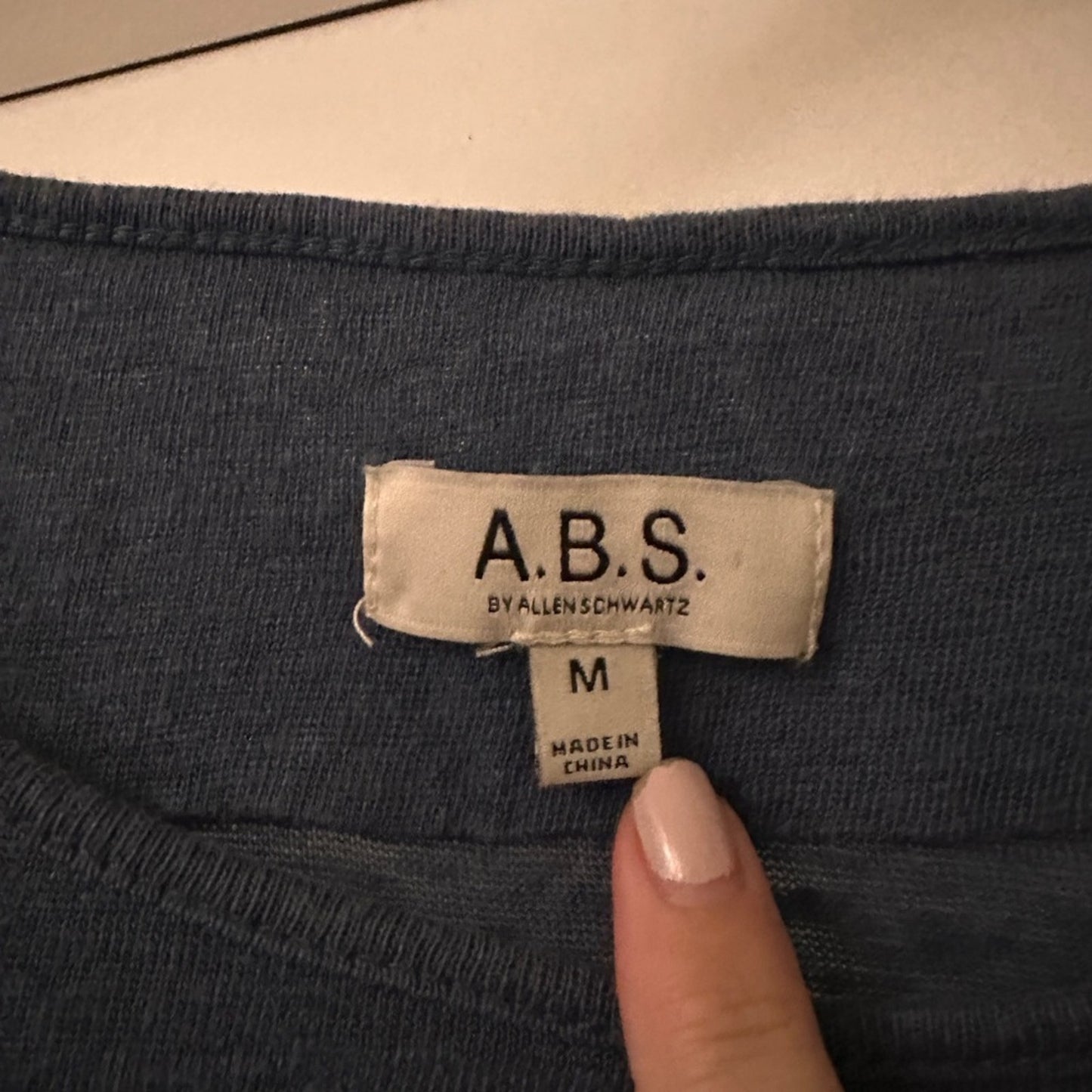 A.B.S. My Allen Schwartz 100% linen long sleeve top