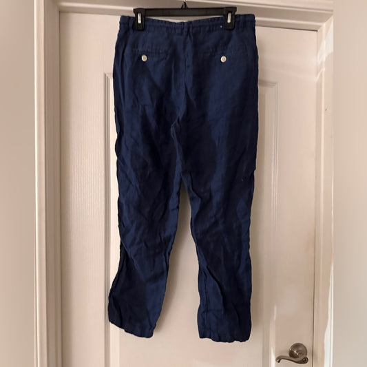 Zara blue 100% linen pants size 31