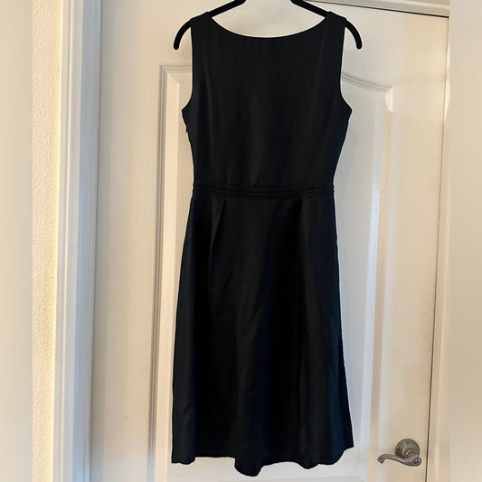 Tocca 100% silk black midi dress size 2