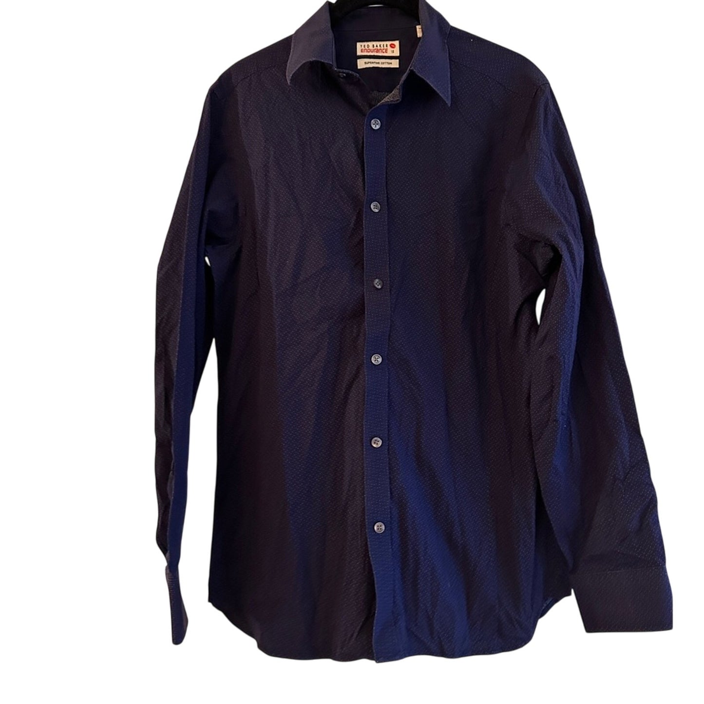 Ted Baker endurance dark blue button up size 15