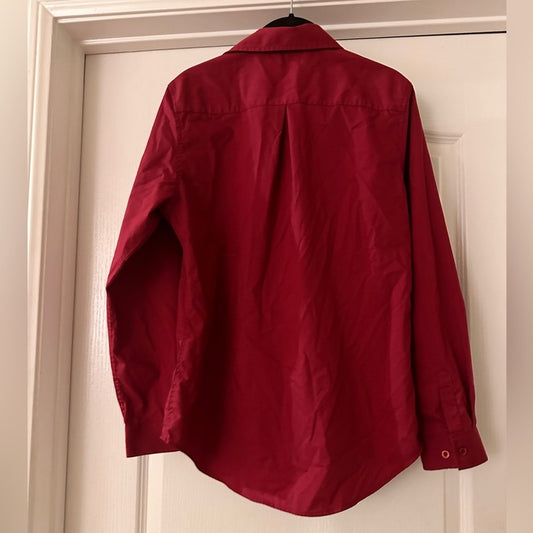 🐈⬛J.Ver dark red button up shirt size medium