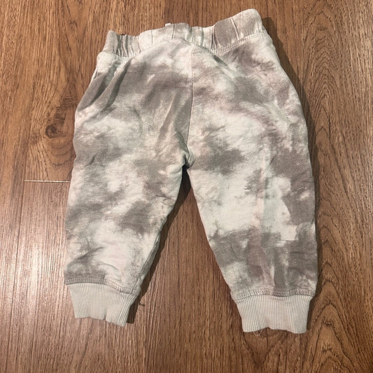 Free planet 100% cotton grey tie dye French terry sweat pants 12m