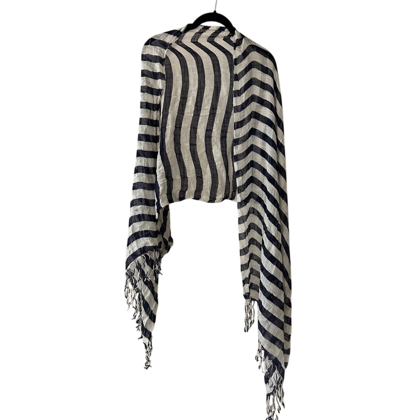 🍷INC internationally navy and white stripes lightweight scarf