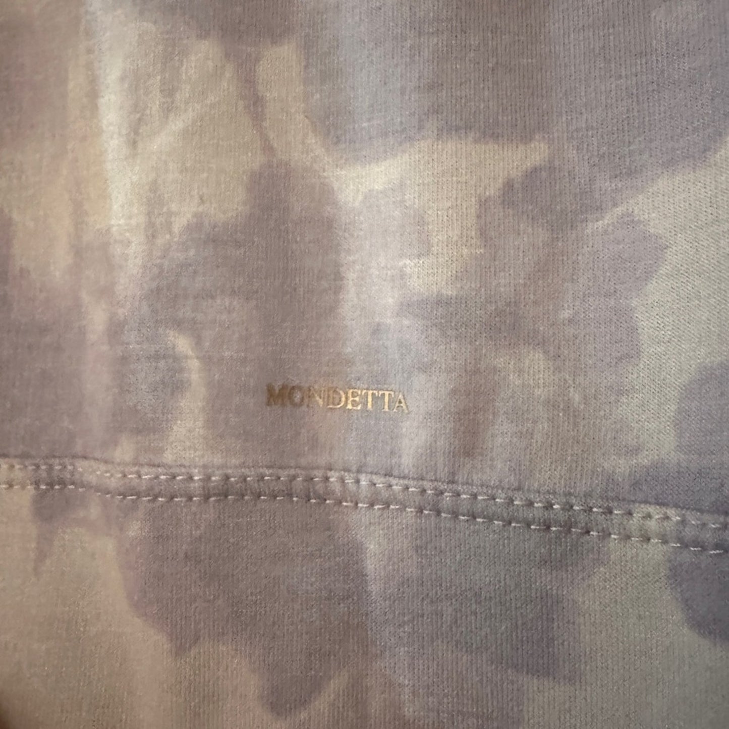 Mondetta abstract purple floral print sweater size extra small