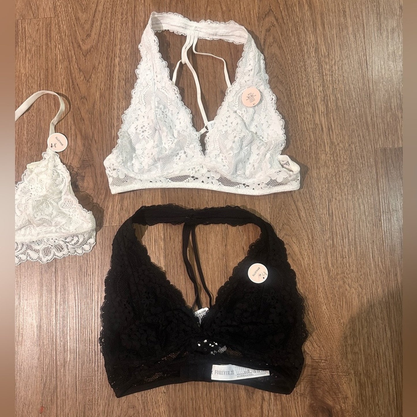 NWT set of 3 forever 21 bralettes M/L