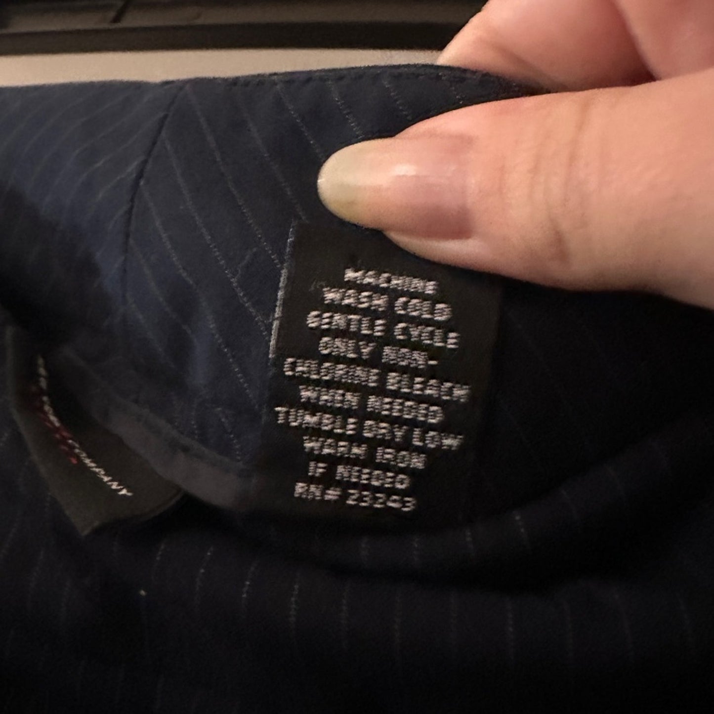 New York and company black pinstripe pants size 2