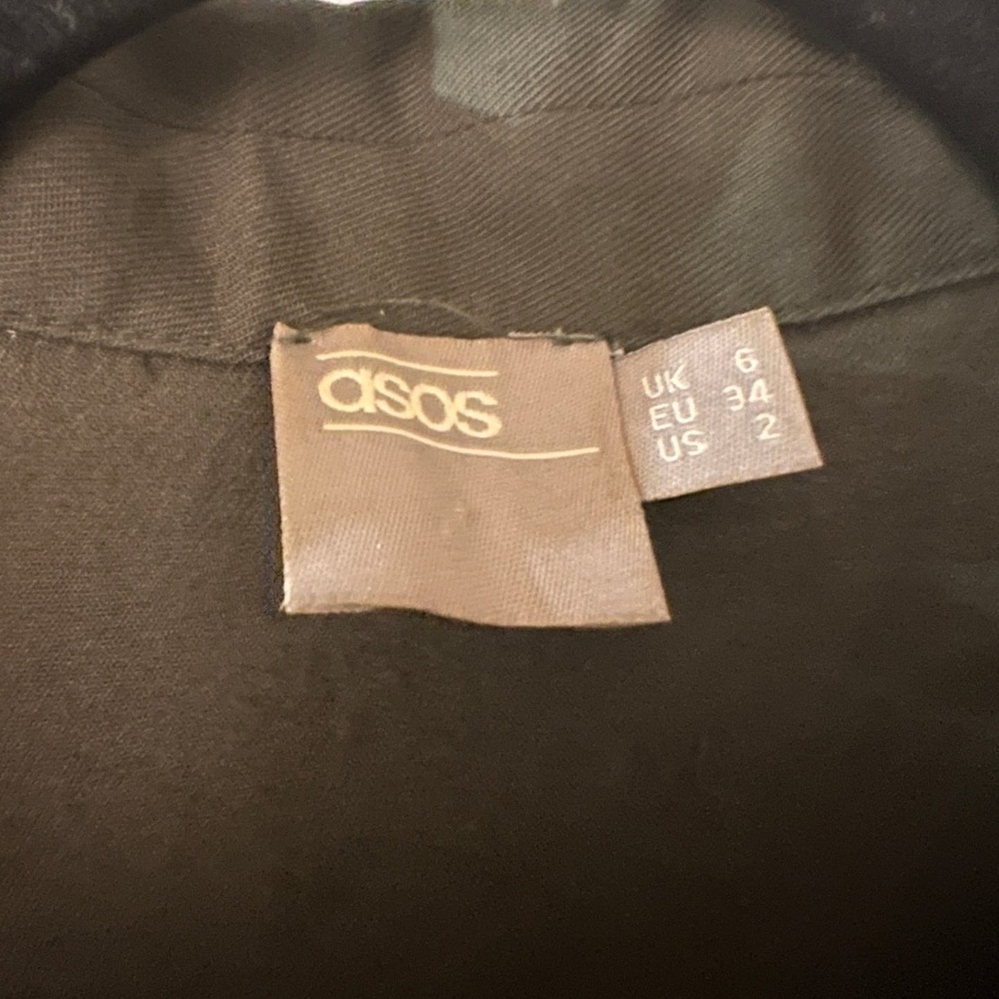 ASOS dark green jumpsuit size 2