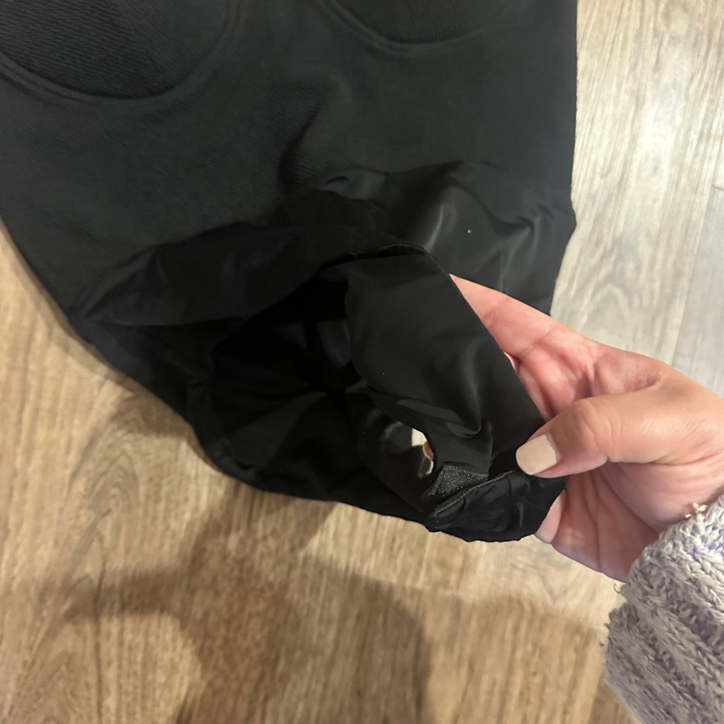 Arden B black one piece bodysuit size medium