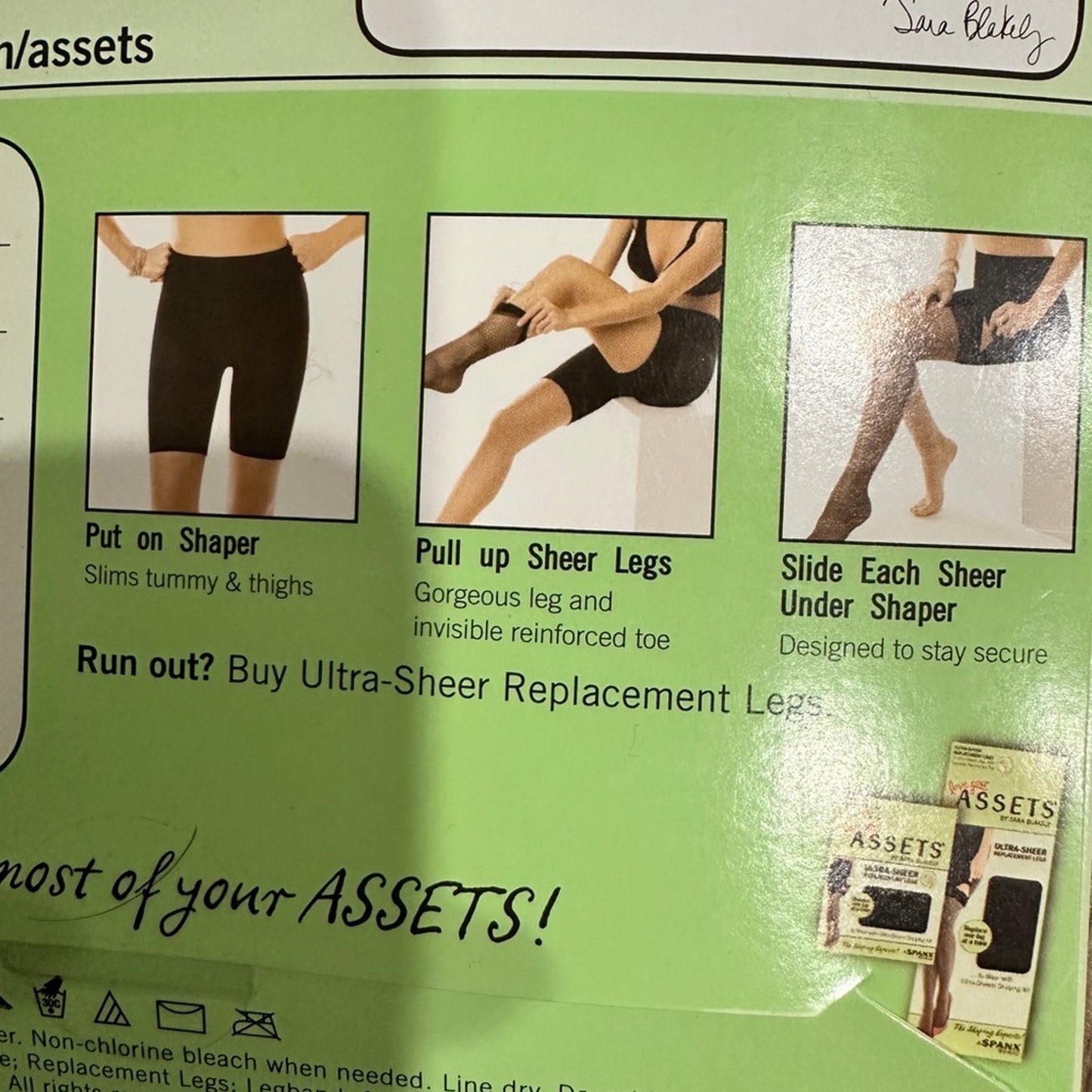 NWT set of 2 Assets by spanks shapewear black thigh high stockings set size 5
