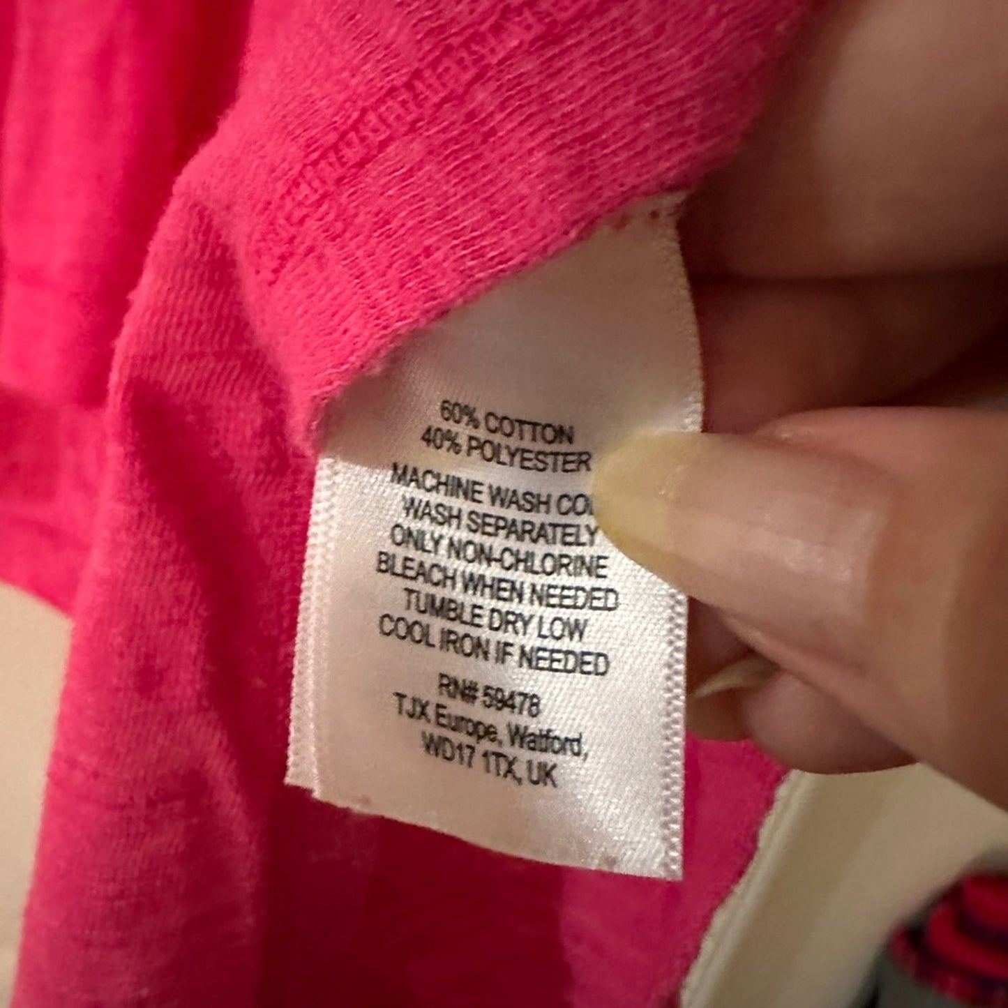 🍷Saint Tropez West bright pink ss tee shirt size 2X