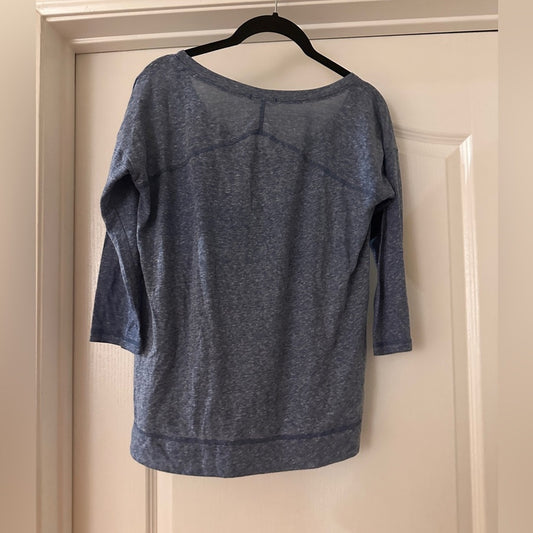 Splendid blue speckled top size XS
